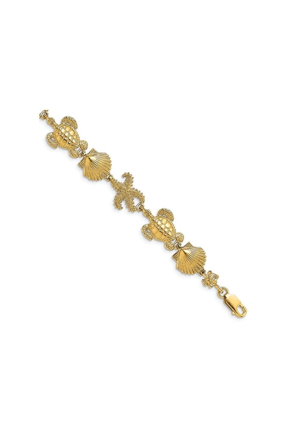FJC Finejewelers Turtle Shell Starfish Bracelet