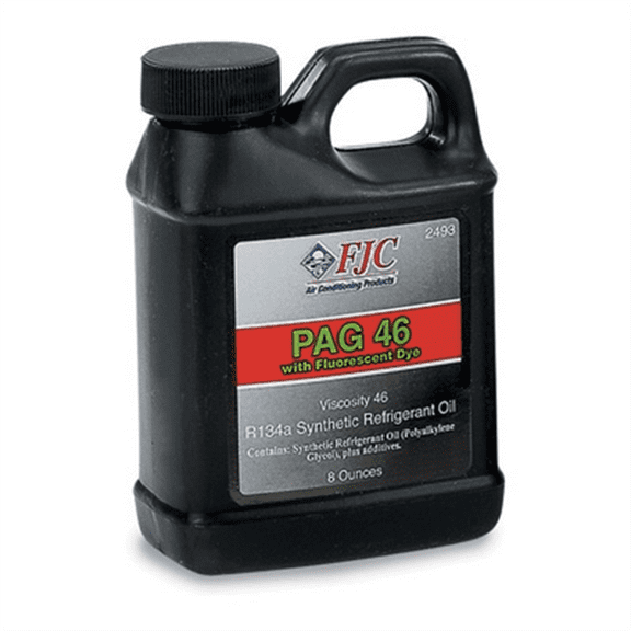 FJC PAG Oil with Florescent Dye Viscosity 46 Antifreeze & Coolant, 8 oz Jug