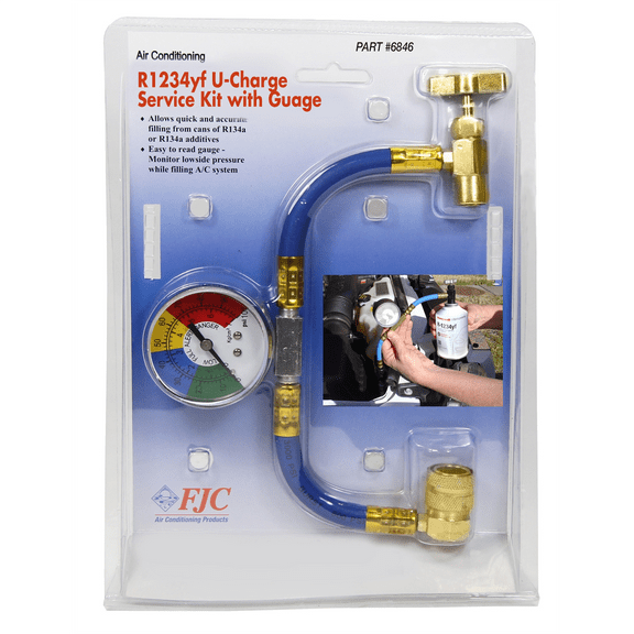 FJC R-1234yf U-CHARGE HOSE W/ GAUGE