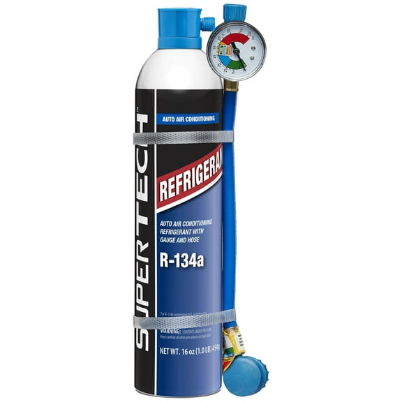 FJC R-134a 16 oz Automotive Refrigerant with Gauge and Hose