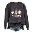 FJHNGBDH Womens Tunic Tops Long Sleeve Ladies Halloween Fashion Print