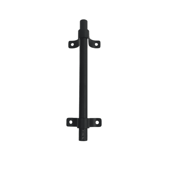 FJICK Black Metal Door Handle, Heavy Duty Matte Black Grab Bar, Wall-Mounted Pull Handle for Gates, Cabinets, and Furniture