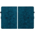 thumbnail image 1 of FJLBDE Case for Amazon Kindle Fire HD 8/8 Plus (12th/10th Gen), Embossed Flower PU Leather Flip Wallet Folio Stand Cover, Blue, 1 of 7