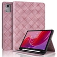 thumbnail image 1 of Case for Lenovo Idea Tab 11 inch 2025/ Tab M11 2024 TB-330FU, Pink Leather Folio Stand with Pencil Holder & Card Slot, 1 of 7