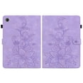thumbnail image 1 of FJLBDE Case for Lenovo Tab One/Tab K9 2025 (TB-305FU) 8.7 inch, Embossed Flower PU Leather Flip Wallet Folio Stand Cover, Purple, 1 of 7
