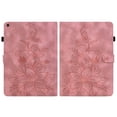 thumbnail image 1 of FJLBDE Case for Samsung Galaxy Tab A 10.1 2019 SM-T510 T515 T517, Embossed Flower PU Leather Flip Wallet Folio Stand Cover, Pink, 1 of 7