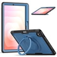 thumbnail image 1 of FJLBDE Case for Samsung Galaxy Tab S10 Lite 10.9-Inch 2025 with 360 Rotating Stand, Shoulder Strap, Heavy Duty Shockproof Cover, Navy Blue, 1 of 7