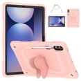 thumbnail image 1 of Case for Samsung Galaxy Tab S10 Plus/ S9 FE Plus/ S9 Plus 12.4 inch with Butterfly Stand, Shockproof Protective Tablet Cover with Pencil Holder Shoulder Strap for Kids Girls, Pink, 1 of 7