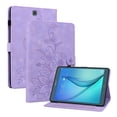 thumbnail image 1 of FJLBDE Case for Samsung Galaxy Tab S2 9.7 inch 2015 SM-T810, Embossed Flower PU Leather Flip Wallet Folio Stand Cover, Purple, 1 of 7