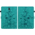thumbnail image 1 of FJLBDE Case for Samsung Galaxy Tab S4 10.5 inch 2018 SM-T830, Embossed Flower PU Leather Flip Wallet Folio Stand Cover, Green, 1 of 7