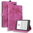 thumbnail image 1 of FJLBDE Case for 6 Inch Kindle 2024 and 2022 (11 Gen) with Stand, Card Slot, Auto Wake/Sleep, Embossed Cat PU Leather Cover, Rose, 1 of 7