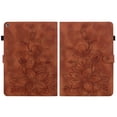 thumbnail image 1 of FJLBDE Case for Amazon Fire HD 8 Tablet (8th/7th/6th Gen, 2018/2017/2016), Embossed Flower PU Leather Flip Wallet Folio Stand Cover, Brown, 1 of 7