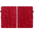 thumbnail image 1 of FJLBDE Case for Amazon Fire HD 8 Tablet (8th/7th/6th Gen, 2018/2017/2016), Embossed Flower PU Leather Flip Wallet Folio Stand Cover, Red, 1 of 7