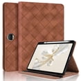 thumbnail image 1 of Case for Honor Pad 9/Honor Tablet 9 HEY2-W09 12.1 inch, Brown Leather Folio Stand with Pencil Holder & Card Slot, 1 of 7
