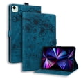 thumbnail image 1 of FJLBDE Case for Honor Pad X9a/Honor Pad X9 Pro 11.5 inch with Stand, Card Slot, Embossed Cat PU Leather Cover, Blue, 1 of 7