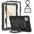 thumbnail image 1 of FJLBDE Case for Honor Pad X9a/X9 Pro 11.5 Inch with 360 Kickstand, Shoulder Strap Carrying Protective Cover, Black, 1 of 6