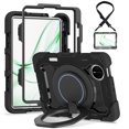thumbnail image 1 of FJLBDE Case for Huawei MatePad Mini 8.8 Inch with 360 Kickstand, Shoulder Strap Carrying Protective Cover, Black, 1 of 6