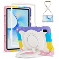 thumbnail image 1 of FJLBDE Case for Huawei MatePad Pro 11 2024 2022 with 360 Kickstand, Shoulder Strap Carrying Protective Cover, Multicolor Pink, 1 of 6