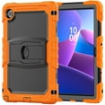 thumbnail image 1 of FJLBDE Case for Lenovo Tab 10.1 inch 2025 Release (TB-311FU/TB-311XU), Rugged Shockproof Tablet Cases Cover with Kickstand Shoulder Strap, Orange, 1 of 7