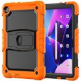 thumbnail image 1 of FJLBDE Case for Lenovo Tab M10 3rd Gen 10.1 inch 2022, Rugged Shockproof Tablet Cases Cover with Kickstand Shoulder Strap, Orange, 1 of 7