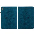 thumbnail image 1 of FJLBDE Case for Lenovo Tab M10 5G 10.6 inch TB360ZU 2023, Embossed Flower PU Leather Flip Wallet Folio Stand Cover, Blue, 1 of 7