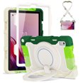 thumbnail image 1 of FJLBDE Case for Lenovo Tab M8 3rd Gen 2021/M8 HD 2nd Gen 2019 with 360 Kickstand, Shoulder Strap Carrying Protective Cover, Multicolor Green, 1 of 6