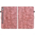 thumbnail image 1 of FJLBDE Case for Lenovo Tab P12 12.7 inch 2023 TB370FU, Embossed Flower PU Leather Flip Wallet Folio Stand Cover, Pink, 1 of 7