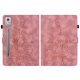 thumbnail image 1 of FJLBDE Case for Lenovo Tab P12 Pro/Xiaoxin Pad Pro 12.7 Inch 2025, Embossed Flower PU Leather Flip Wallet Folio Stand Cover, Pink, 1 of 7