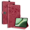 thumbnail image 1 of FJLBDE Case for OnePlus Pad 2 / Pad Pro 12.1 inch 2024 with Stand, Card Slot, Embossed Cat PU Leather Cover, Red, 1 of 7