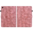 thumbnail image 1 of Case for Samsung Galaxy Tab A8 10.5 inch SM-X200/X205/X207, Embossed Flower PU Leather Flip Wallet Folio Stand Cover, Pink, 1 of 7