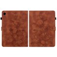 thumbnail image 1 of FJLBDE Case for Samsung Galaxy Tab A9 8.7 Inch 2023, Embossed Flower PU Leather Flip Wallet Folio Stand Cover, Brown, 1 of 7