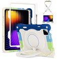 thumbnail image 1 of FJLBDE Case for Xiaomi Mi Pad 6/ Mi Pad 6 Pro 11 Inch 2023 with 360 Kickstand, Shoulder Strap Carrying Protective Cover, Multicolor Blue, 1 of 6