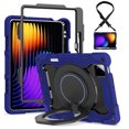 thumbnail image 1 of FJLBDE Case for Xiaomi Mi Pad 6/ Mi Pad 6 Pro 11 Inch 2023 with 360 Kickstand, Shoulder Strap Carrying Protective Cover, Navy Blue, 1 of 6