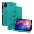 thumbnail image 1 of FJLBDE Case for Xiaomi Redmi Pad 2 11 Inch 2025, Embossed Flower PU Leather Flip Wallet Folio Stand Cases Cover, Green, 1 of 7