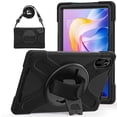 thumbnail image 1 of For Xiaomi Redmi Pad 2 Case 11 inch 2025, 360 Hand Strap, Shoulder Strap, Kickstand, Rugged Drop Protection, Black, 1 of 7