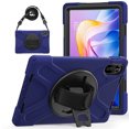 thumbnail image 1 of For Xiaomi Redmi Pad 2 Case 11 inch 2025, 360 Hand Strap, Shoulder Strap, Kickstand, Rugged Drop Protection, Navy Blue, 1 of 7