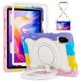 thumbnail image 1 of FJLBDE Case for Xiaomi Redmi Pad 2 2025 11 inch with 360 Kickstand, Shoulder Strap Carrying Protective Cover, Multicolor Pink, 1 of 6