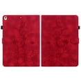 thumbnail image 1 of FJLBDE Case for iPad 9.7 Inch 6th/5th Generation 2018 2017, Embossed Flower Leather Flip Wallet Folio Stand Cover, Red, 1 of 7