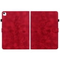 thumbnail image 1 of FJLBDE Case for iPad Air 13 Inch M3 2025 / M2 2024 (3rd/4th Gen), Embossed Flower Leather Flip Wallet Folio Stand Cover, Red, 1 of 7