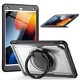 thumbnail image 1 of FJLBDE Case for iPad Pro 10.5 Inch/iPad Air 3rd Gen 2019 with 360 Rotating Stand, Shoulder Strap, Heavy Duty Shockproof Cover, Transparent, 1 of 7