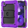 thumbnail image 1 of FJLBDE Case for iPad Pro 11 Inch 2022/2021/2020/2018 4th/3rd/2nd/1st Gen, Rugged Shockproof Tablet Cases Cover with Kickstand Shoulder Strap, Purple, 1 of 7