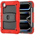 thumbnail image 1 of FJLBDE Case for iPad Pro 11 Inch (M4 2024/M5 2025), Rugged Shockproof Tablet Cases Cover with Kickstand Shoulder Strap, Red, 1 of 7