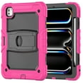 thumbnail image 1 of FJLBDE Case for iPad Pro 11 Inch (M4 2024/M5 2025), Rugged Shockproof Tablet Cases Cover with Kickstand Shoulder Strap, Rose, 1 of 7