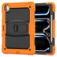 thumbnail image 1 of FJLBDE Case for iPad Pro 13 Inch (M4 2024/M5 2025), Rugged Shockproof Tablet Cases Cover with Kickstand Shoulder Strap, Orange, 1 of 7