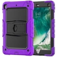 thumbnail image 1 of FJLBDE Case for iPad 6th / 5th Gen (2018 2017) / iPad Air 2/iPad Pro 9.7 inch, Rugged Shockproof Tablet Cases Cover with Kickstand Shoulder Strap, Purple, 1 of 7