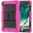 thumbnail image 1 of FJLBDE Case for iPad 6th / 5th Gen (2018 2017) / iPad Air 2 / iPad Pro 9.7 inch, Rugged Shockproof Tablet Cases Cover with Kickstand Shoulder Strap, Rose, 1 of 7