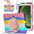 thumbnail image 1 of For Samsung Galaxy Tab Active4 Pro/Tab Active5 Pro 10.1 inch Case, 360 Rotatable Handle Stand, Shoulder Strap, Drop-Proof Design, Colourful Pink, 1 of 7