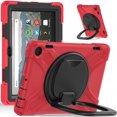 thumbnail image 1 of For Kindle Fire HD 8 Tablet 12th Generation 2022 Release Case, 360 Rotatable Handle Stand, Shoulder Strap, Drop-Proof Design, Red, 1 of 7