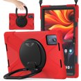 thumbnail image 1 of For Lenovo Tab K11 Plus 11.5 Inch 2024 Case, 360 Rotatable Handle Stand, Shoulder Strap, Drop-Proof Design, Red, 1 of 7