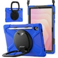 thumbnail image 1 of For Samsung Galaxy Tab S11 11 inch SM-X620/SM-X620 Case, 360 Rotatable Handle Stand, Shoulder Strap, Drop-Proof Design, Blue, 1 of 7